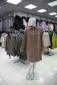Пальто демисезонное, женская коллекция 17100/XL