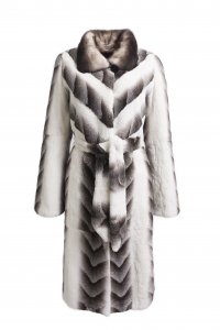Меховое пальто из кролика, женская коллекция 13594