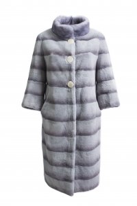 Меховое пальто из кролика, женская коллекция 17214