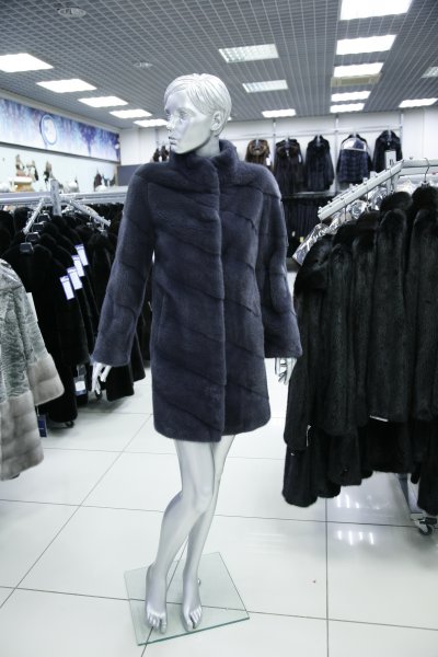 Меховое пальто из норки, код М-037