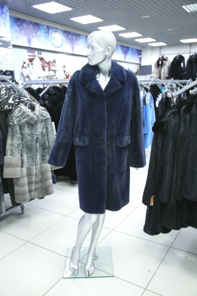Меховое пальто из норки, код М-041