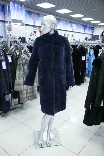 Меховое пальто из норки, код M-039