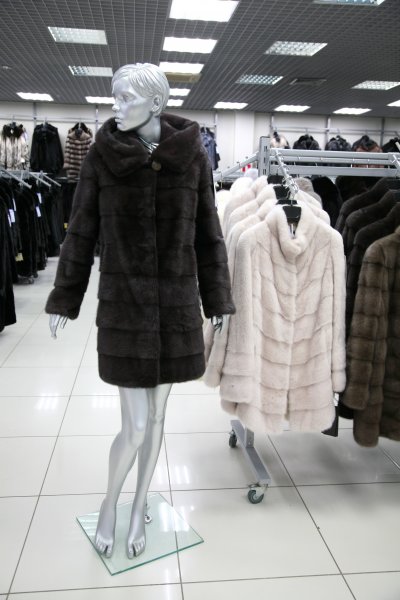 Меховое пальто из норки, код F09050M