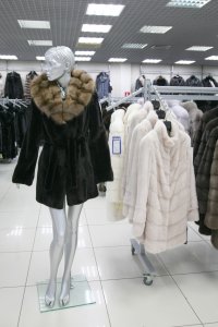 Меховое пальто из норки, женская коллекция 702