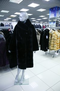 Меховое пальто из норки, женская коллекция M-003