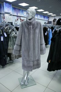 Меховое пальто из норки, женская коллекция L2979