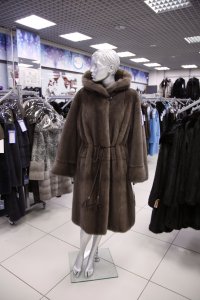 Меховое пальто из норки, женская коллекция М-075