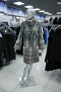 Меховое пальто из норки, женская коллекция M-081