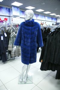 Меховое пальто из норки, женская коллекция M-019