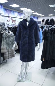 Меховое пальто из норки, женская коллекция М-046