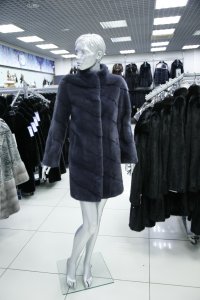 Меховое пальто из норки, женская коллекция М-037