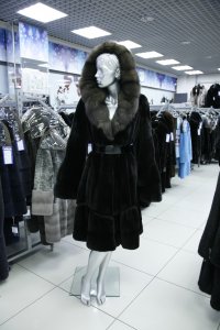 Меховое пальто из норки, женская коллекция 2883