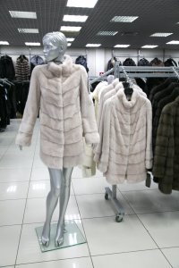 Меховое пальто из норки, женская коллекция 15-365