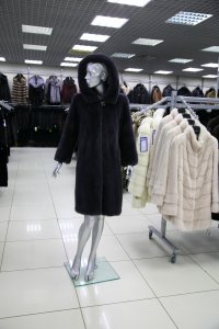 Меховое пальто из норки, женская коллекция СН-3