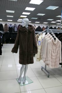 Меховое пальто из норки, женская коллекция V-3
