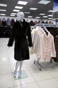 Меховое пальто из норки, женская коллекция М15