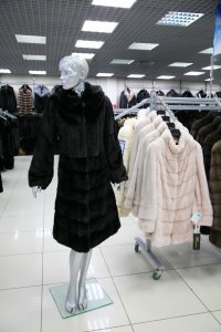 Меховое пальто из норки, женская коллекция W06X