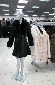 Меховое пальто из норки, женская коллекция F-207-WR000312