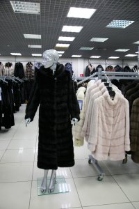 Меховое пальто из норки, женская коллекция 571