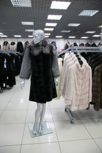 Меховое пальто из норки, женская коллекция 838Х-9526