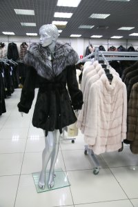 Меховое пальто из норки, женская коллекция С-90-В181311