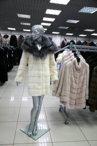 Меховое пальто из норки, женская коллекция 2090